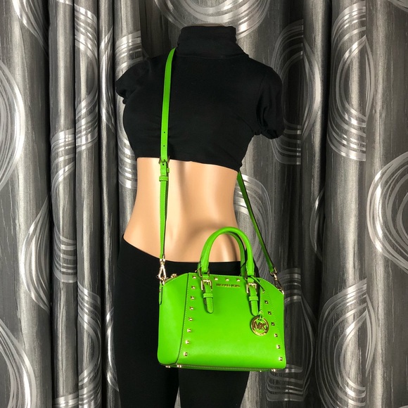 Michael Kors Ciara Studded Messenger Satchel - Picture 8 of 8